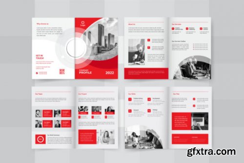 08 Pages Company Brochure Design