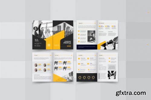 08 Pages Company Brochure Design