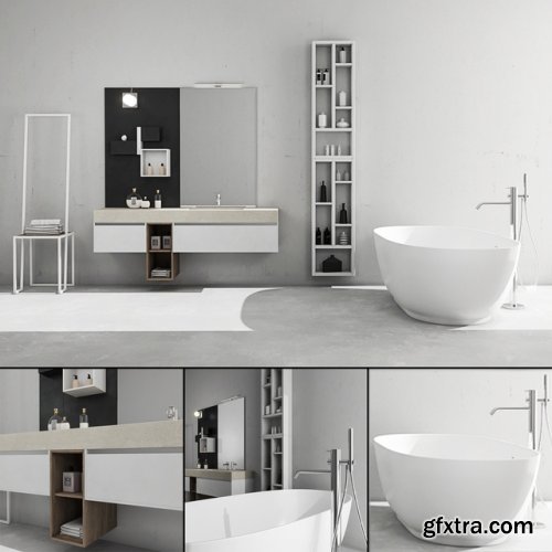 Bathroom furniture set Arcom e.Go