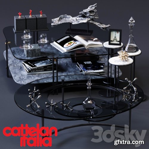 Cattelan Italia coffee tables set 01