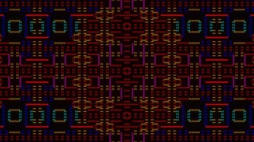 Videohive - Background Of A Flashing Pixel Mosaic 02 - 36402161 - 36402161