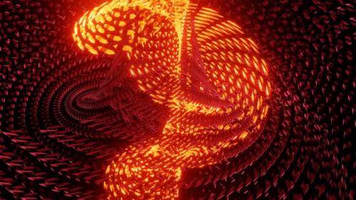 Videohive - Fiery Orange Spiral VJ Loop 02 - 36402169 - 36402169