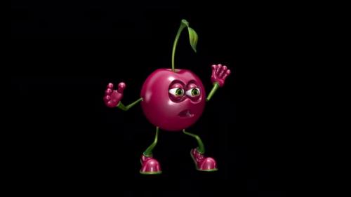 Videohive - Fun Cherry Looped Dance with Alpha Channel and Shadow - 36390277 - 36390277