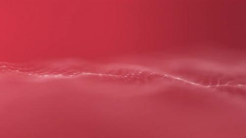 Videohive - Red Digital Connections Wave Background - 36402443 - 36402443