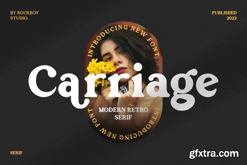 Carriage - Modern Retro Serif Font