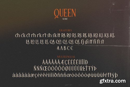 Queen Serif Font