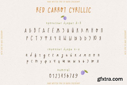 Red Carrot PlayFul Font