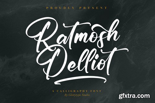 Ratmosh Delliot Calligraphy Font