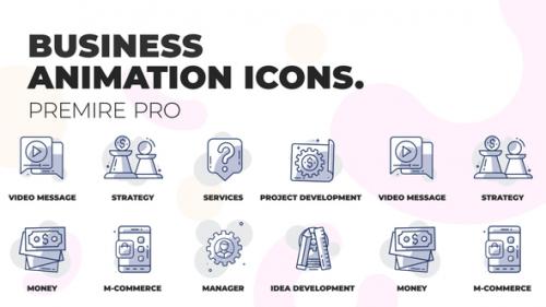 Videohive - Business & Finance - Animation Icons (MOGRT) - 36354648 - 36354648