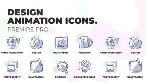 Videohive - Design and development - Animation Icons (MOGRT) - 36354703 - 36354703