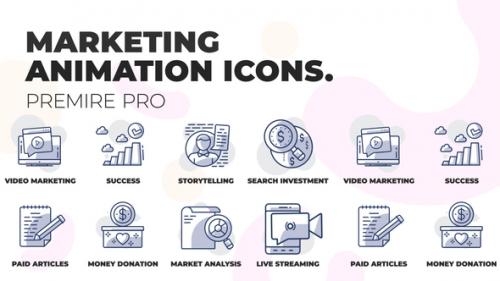 Videohive - Digital marketing 2- Animation Icons (MOGRT) - 36354736 - 36354736