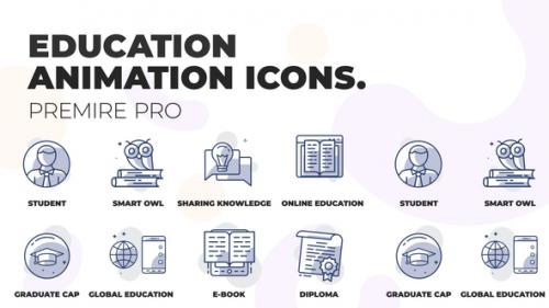 Videohive - Education - Animation Icons (MOGRT) - 36354872 - 36354872