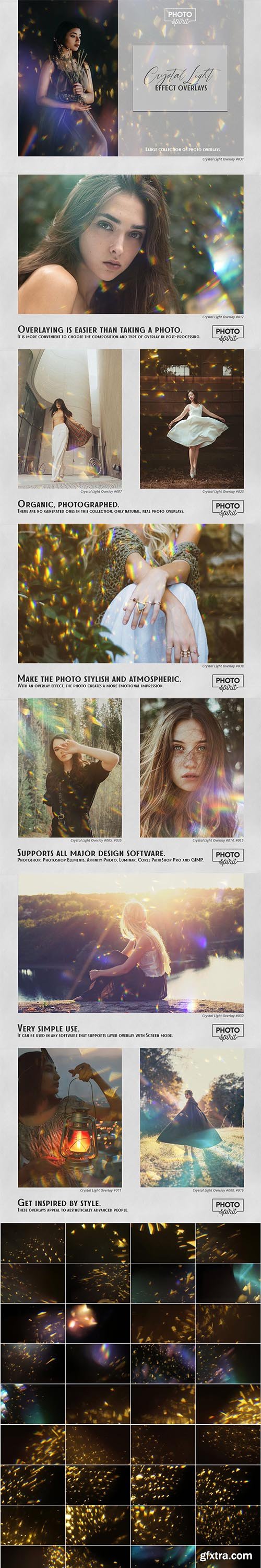 CreativeMarket - Crystal Light Effect Overlays 6919478