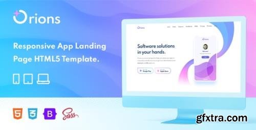 ThemeForest - Orions v1.0 - Responsive App Landing Page HTML Template (Update: 2 September 21) - 33544403