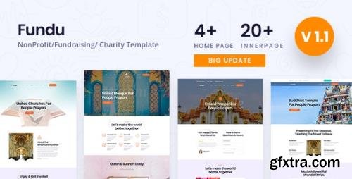 ThemeForest - Fundu v1.1 - Multipurpose Nonprofit Church HTML Template - 35611452