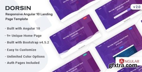 ThemeForest - Dorsin v2.0.0 - Angular 10 Landing Page Template - 25143100
