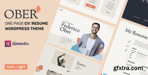 ThemeForest - Ober v1.0.5 - CV Resume WordPress Theme - 35382382