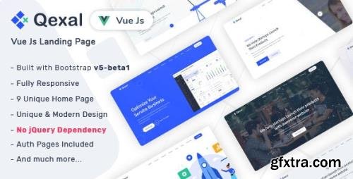 ThemeForest - Qexal v1.0 - Vue Js Landing Page Template - 31022904