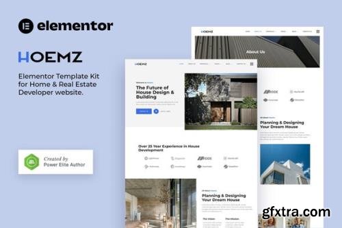 ThemeForest - Hoemz v1.0.0 - Home & Real Estate Developer Elementor Template Kit - 36360825