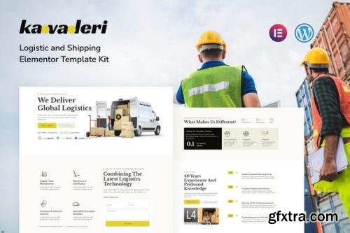 ThemeForest - Kavaleri v1.0.0 - Logistic & Shipping Elementor Template Kit - 36421600