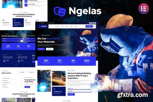 ThemeForest - Ngelas v1.0.0 - Welding & Cutting Services Elementor Template Kit - 36430083