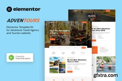 ThemeForest - Adventours v1.0.0 - Adventure Travel Agency & Tourism Elementor Template Kit - 36399338