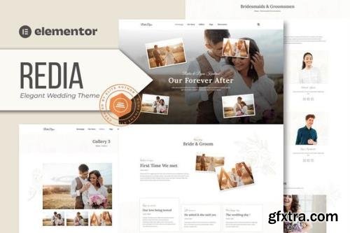 ThemeForest - Redia v1.0.0 - Elegant Wedding Theme Elementor Template Kit - 36348089