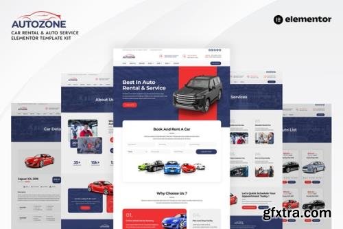 ThemeForest - Autozone v1.0.0 - Car Rental & Auto Service Elementor Template Kit - 36381258