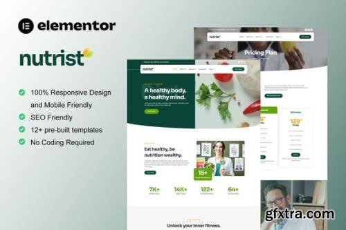 ThemeForest - Nutrist v1.0.0 - Healthy Food & Nutrition Service Elementor Template Kit - 36268642