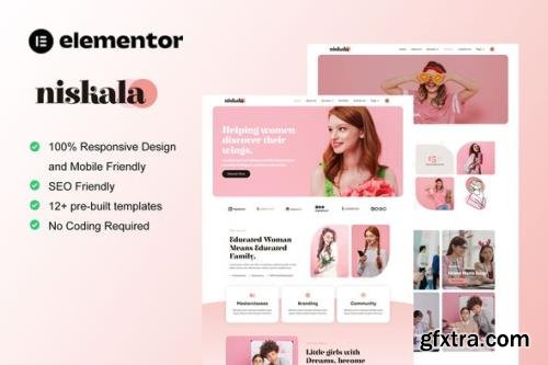 ThemeForest - Niskala v1.0.0 - Feminine Business Elementor Template Kit - 36329456