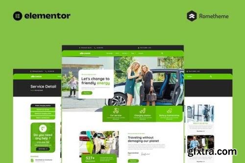 ThemeForest - Caroze v1.0.0 - Charging Station &EV Servicing Elementor Pro Full Site Template Kit - 36230920