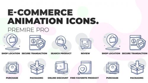 Videohive - E-Commerce & Shopping - Animation Icons (MOGRT) - 36441007 - 36441007