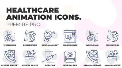 Videohive - Healthcare - Animation Icons (MOGRT) - 36441044 - 36441044