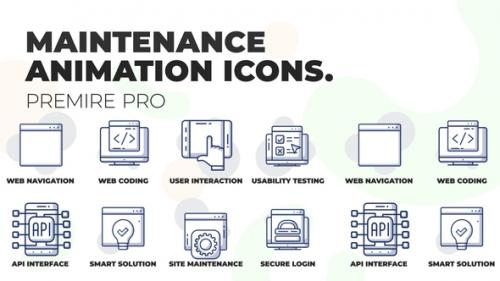 Videohive - Site maintenance - Animation Icons (MOGRT) - 36441158 - 36441158