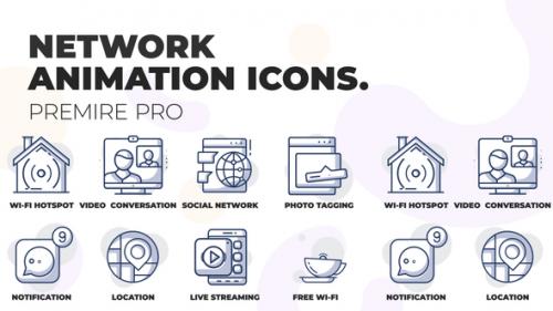 Videohive - Social network - Animation Icons (MOGRT) - 36441183 - 36441183