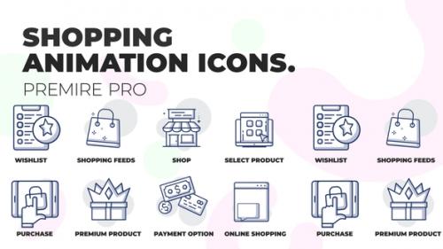 Videohive - Online shopping - Animation Icons (MOGRT) - 36441340 - 36441340