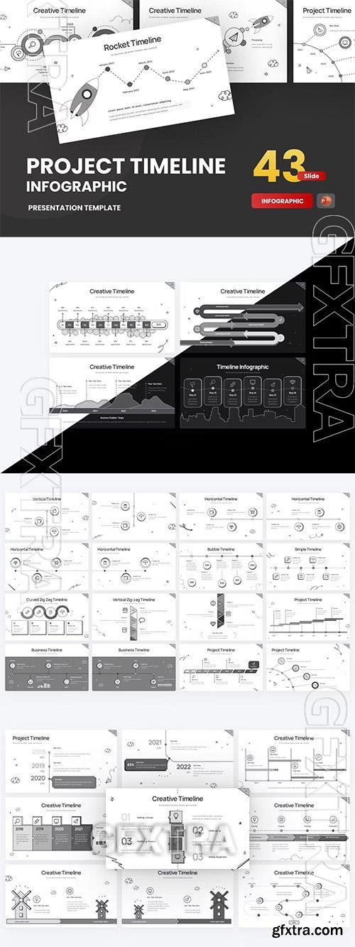 Project Timeline Doodle PowerPoint Template FGUWWUP