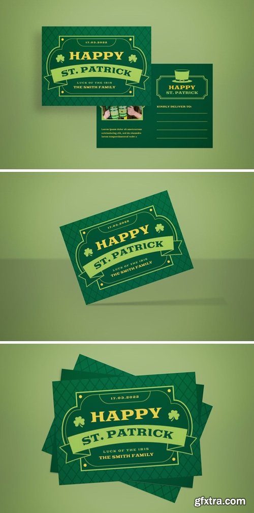 St Patrick Greeting Card Postcard