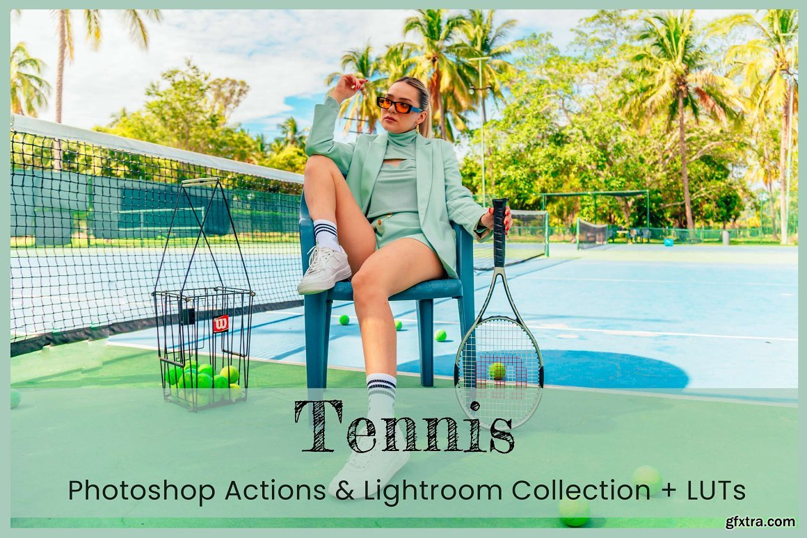 CreativeMarket - Tennis Photoshop Actions Lightroom LUTs 7023639 » GFxtra