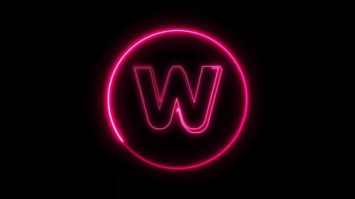 Videohive - Glowing neon font. pink color glowing neon letter. Vd 495 - 36436783 - 36436783