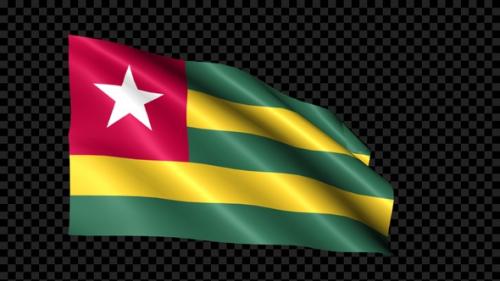 Videohive - Togo Flag Blowing In The Wind - 36438338 - 36438338