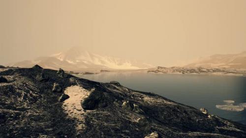 Videohive - Coastline of Antarctica with Stones and Ice - 36457097 - 36457097