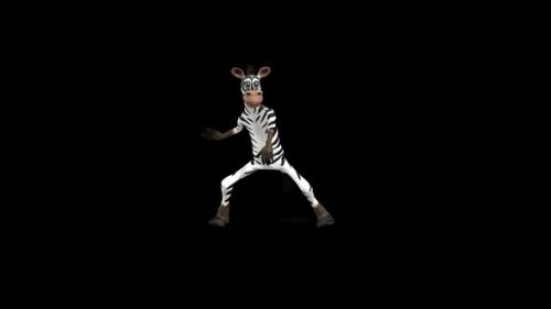 Videohive - Toon Zebra Crazy Dance - 36459375 - 36459375