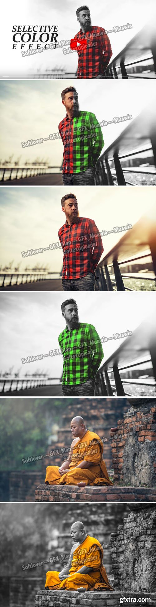 Selective Color Effects for Photoshop +Tutorials