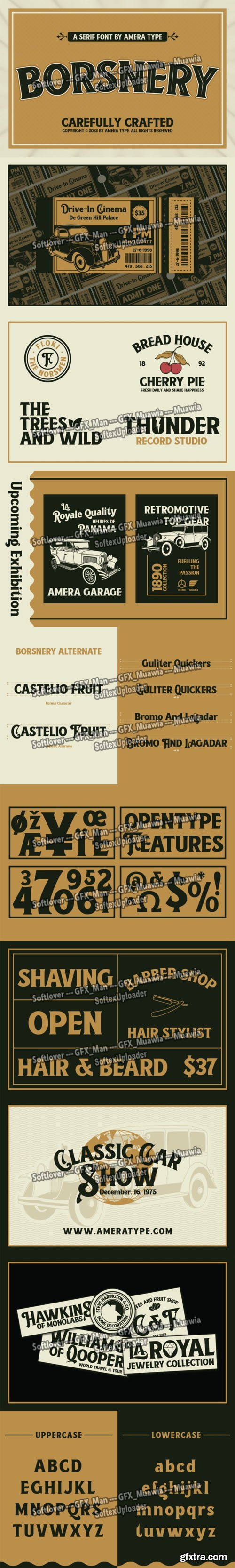 Borsnery Serif Font