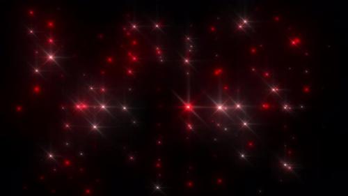 Videohive - Flying Away Red Disco Star Flash Looping Background - 36426715 - 36426715