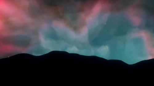 Videohive - Space Background - Rocky Moon and Nebula - 36426821 - 36426821