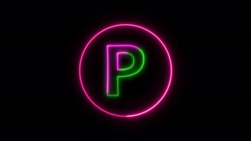 Videohive - Glowing neon font. pink and green color glowing neon letter. Vd 1316 - 36436787 - 36436787