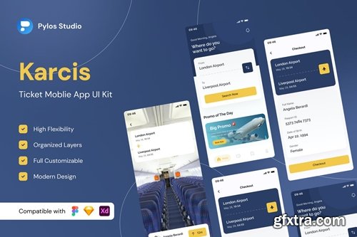 Karcis - Ticket Mobile App UI Kits