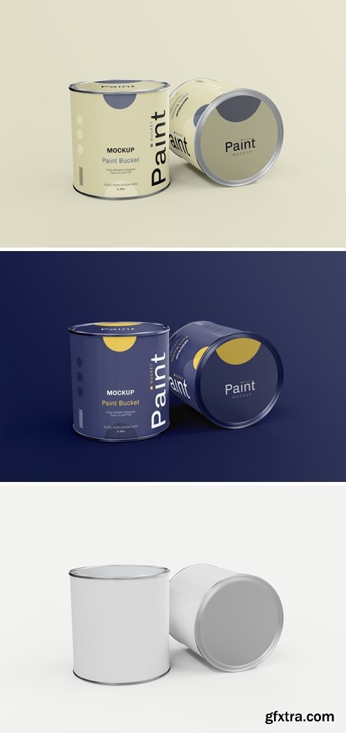 Paint Cans Mockup